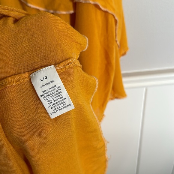 O'neill | Yellow Tiered Sun Dress | Size L - Picture 6 of 6